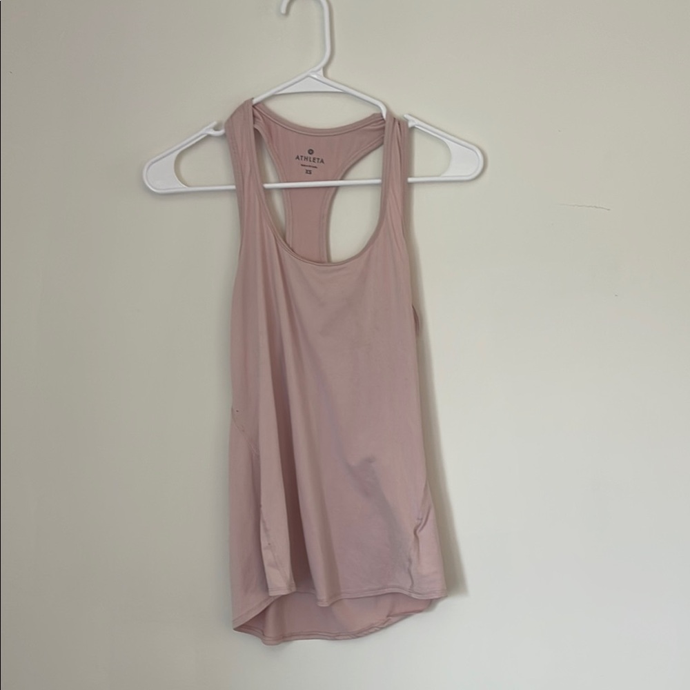 Athleta Pink Sleeveless Tank Top with Racerback